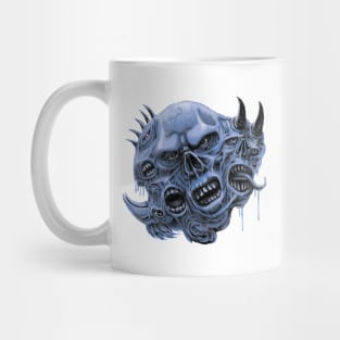 Zombie Mutant Morph Monster Blue Mug